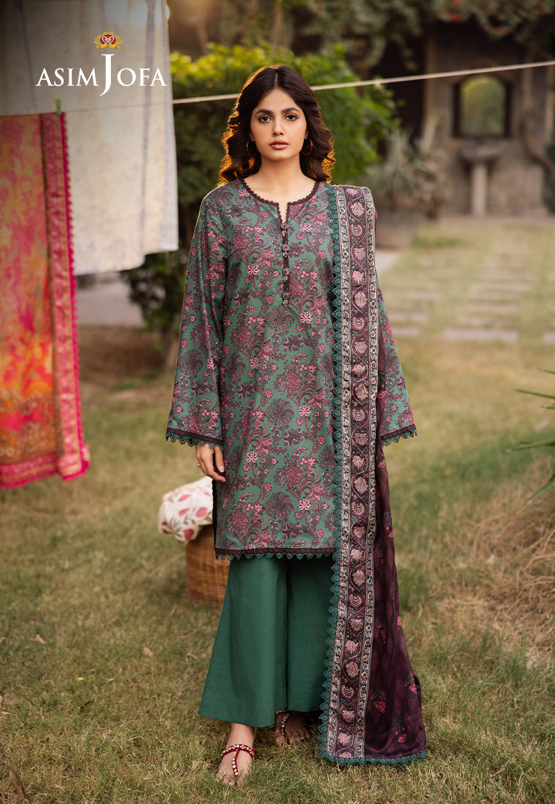 ASIM JOFA PRINTED LAWN 3 PC