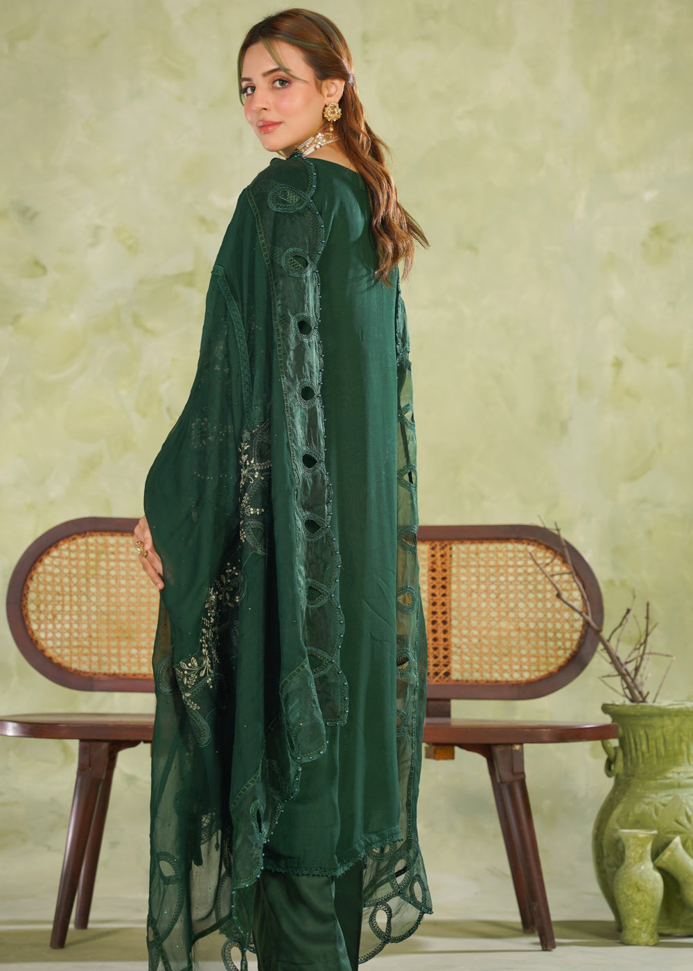Premium Heavy Partywear Stitched Pakistani Suit