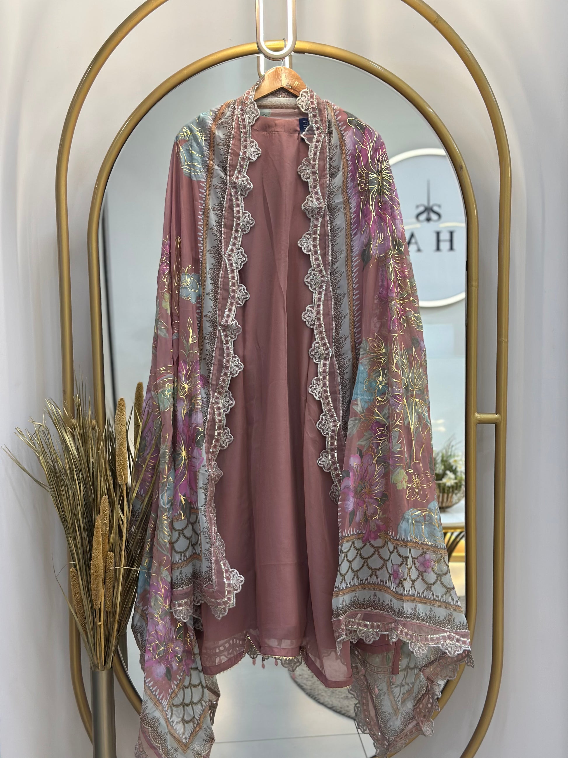 Party Wear-Unstitched Suit