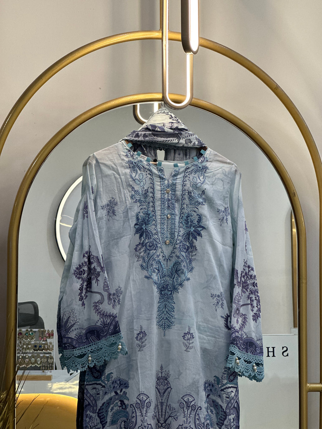 Jade Urbane Stitched Lawn