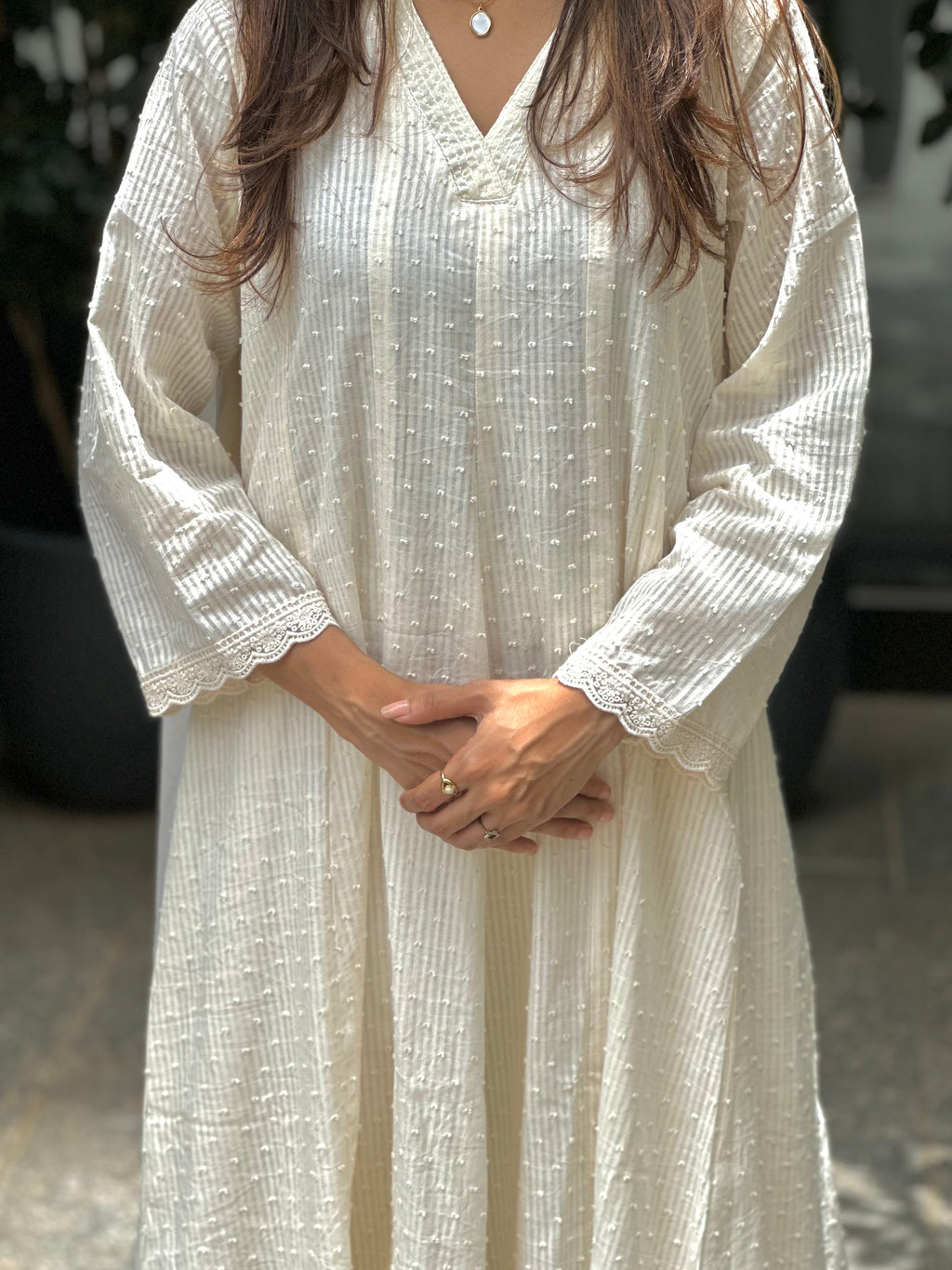 STITCHED 3 PC COTTON SUIT