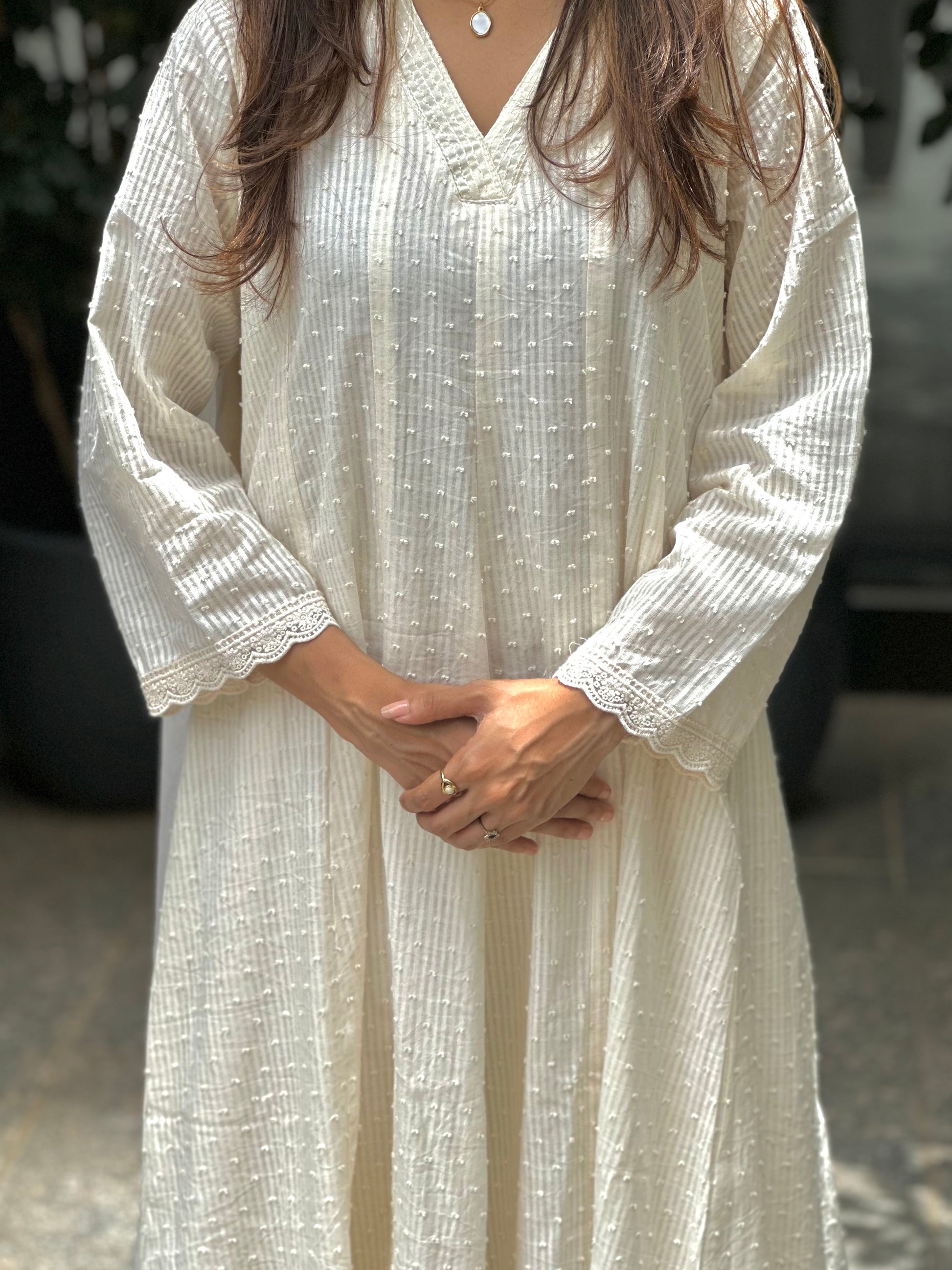 STITCHED 3 PC COTTON SUIT