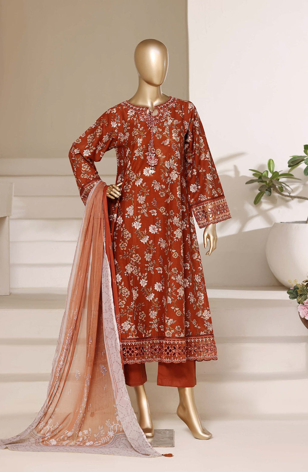 Sadabahar Flared Stitched Suit