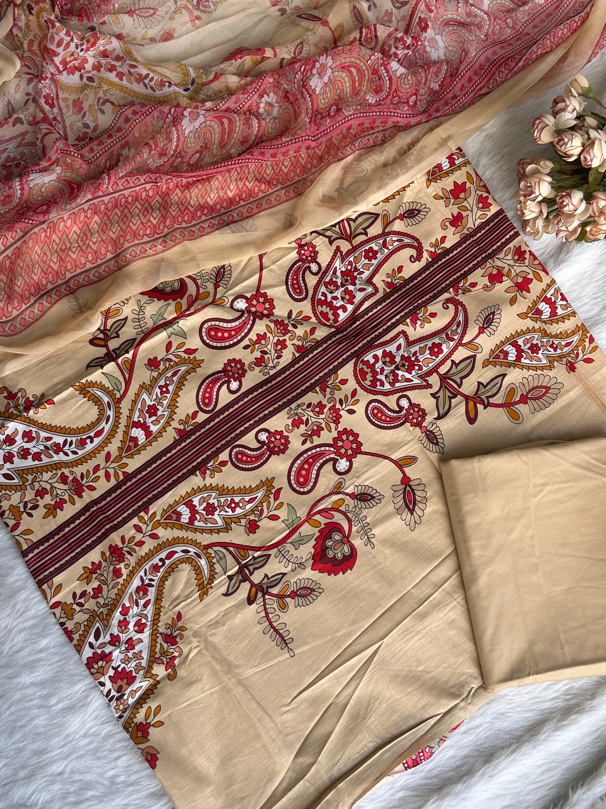Replica Cotton Unstitched Suit