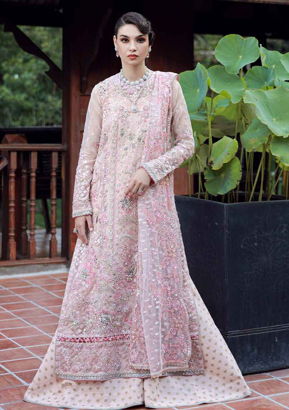 Ermina By Ezra Embroidered Net Suit Unstitched 4 Piece