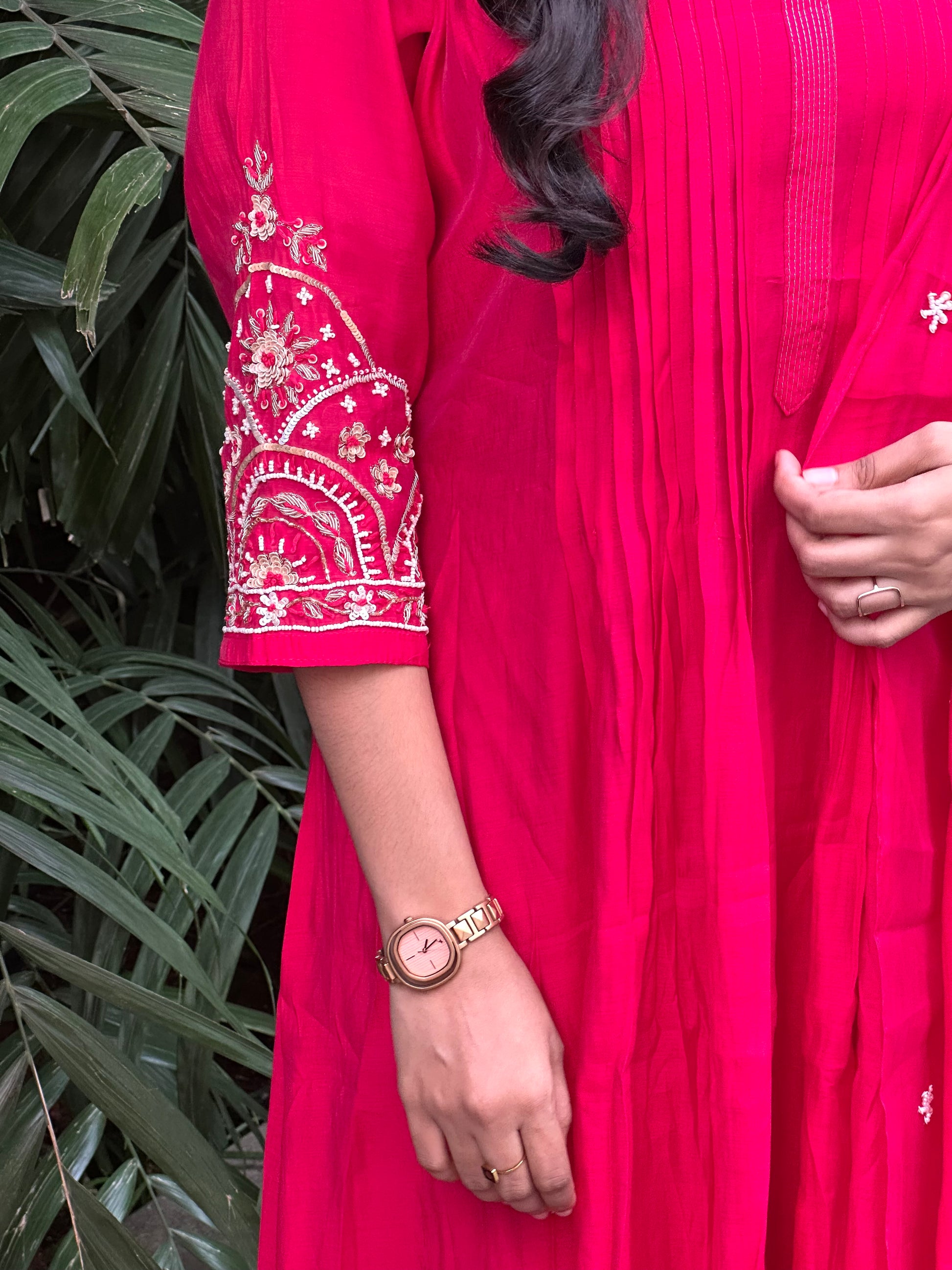 MAL CHANDERI STITCHED SUIT