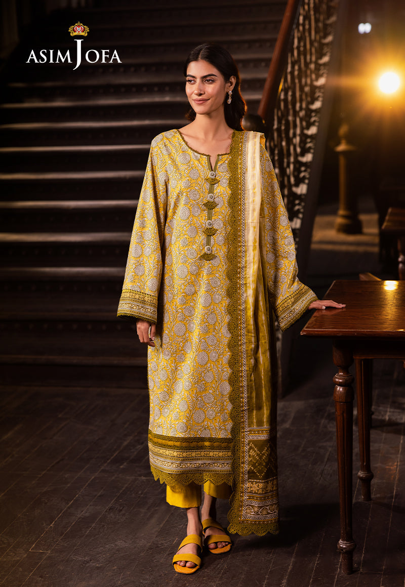 ASIM JOFA PRINTED LAWN 3 PC