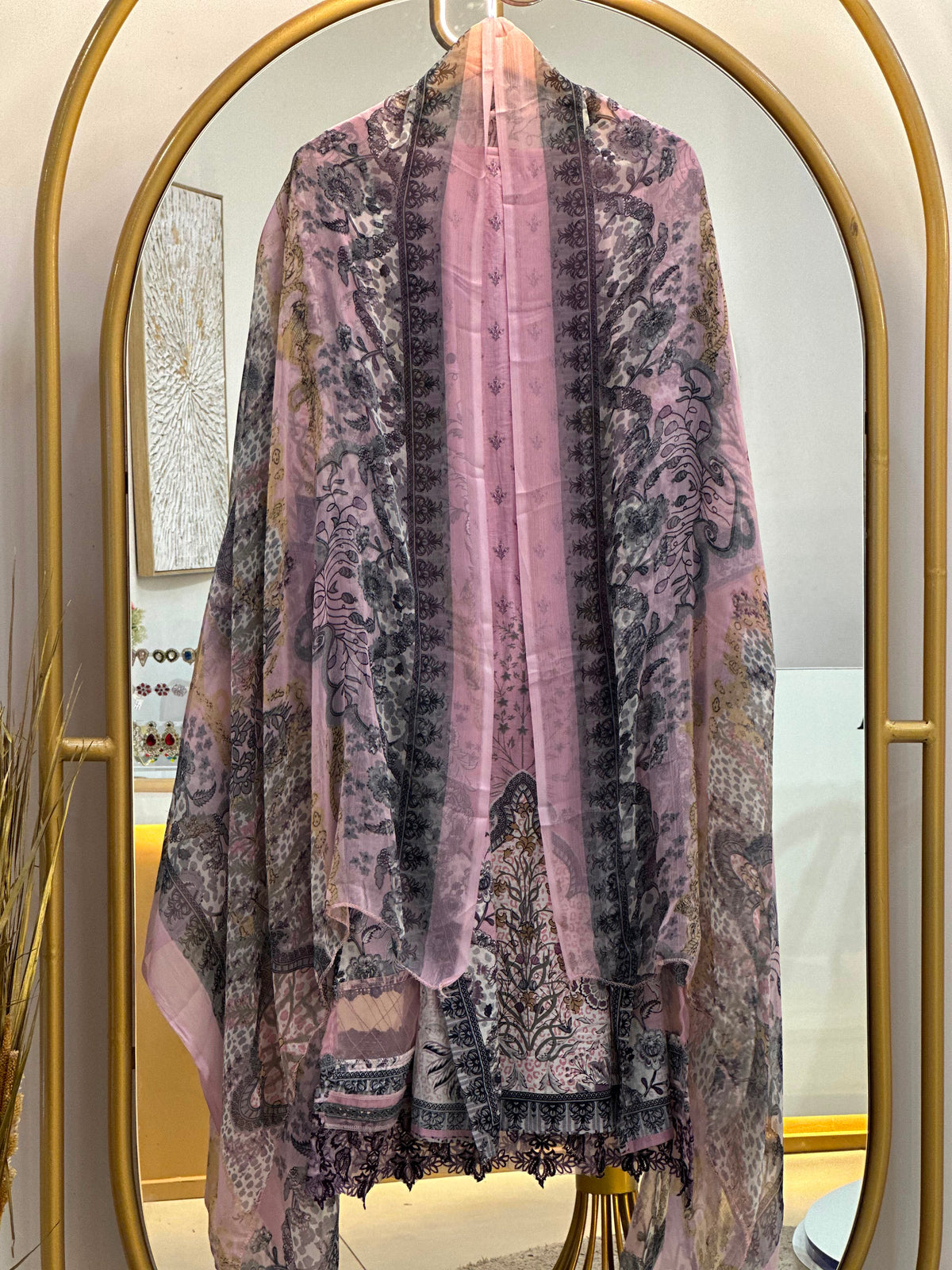 Cotton Embroidered Stitched Suit