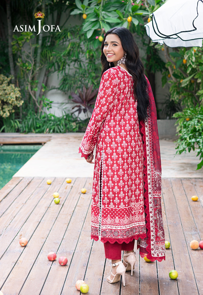 ASIM JOFA PRINTED LAWN 3 PC