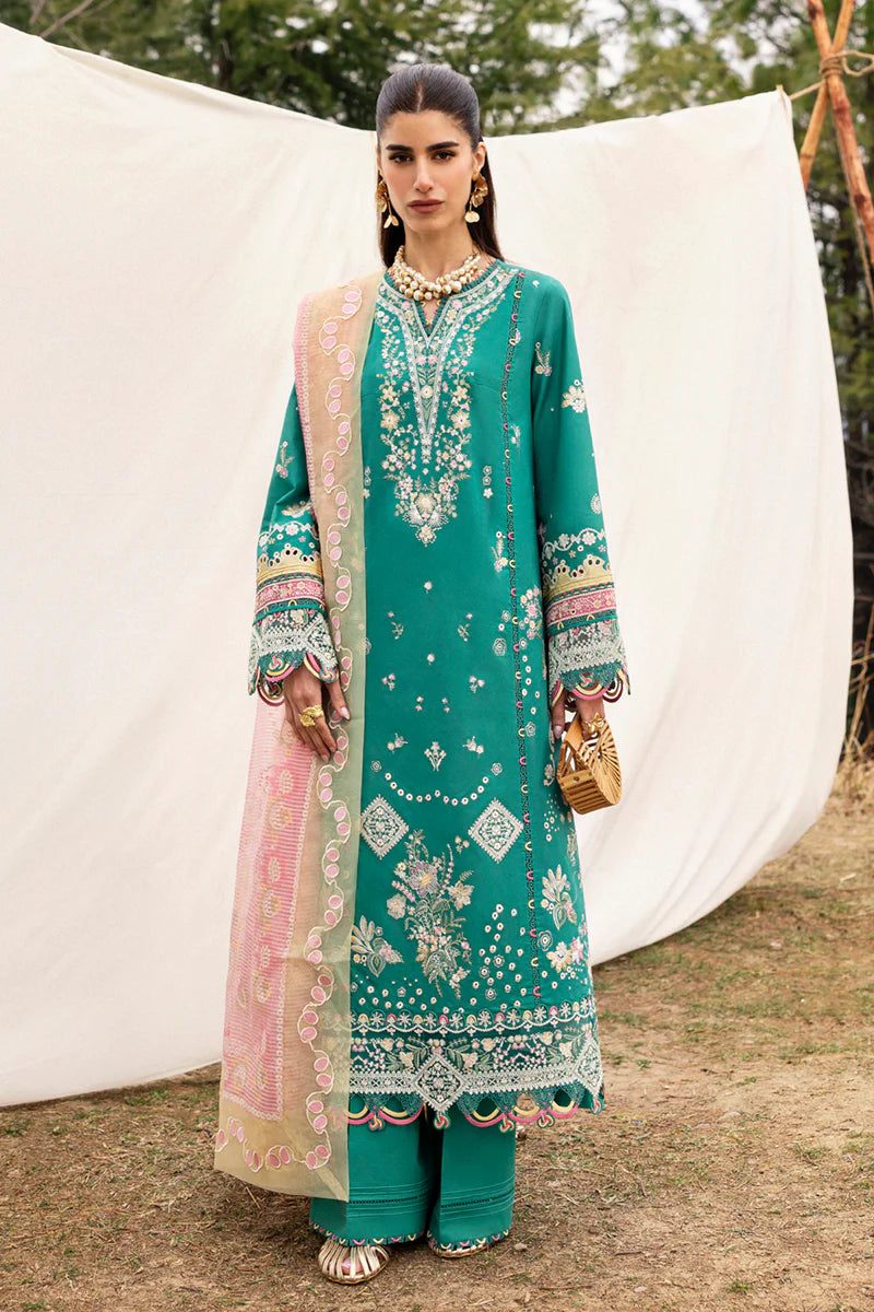 Qalamkar Qlinekari Lawn- Unstitched