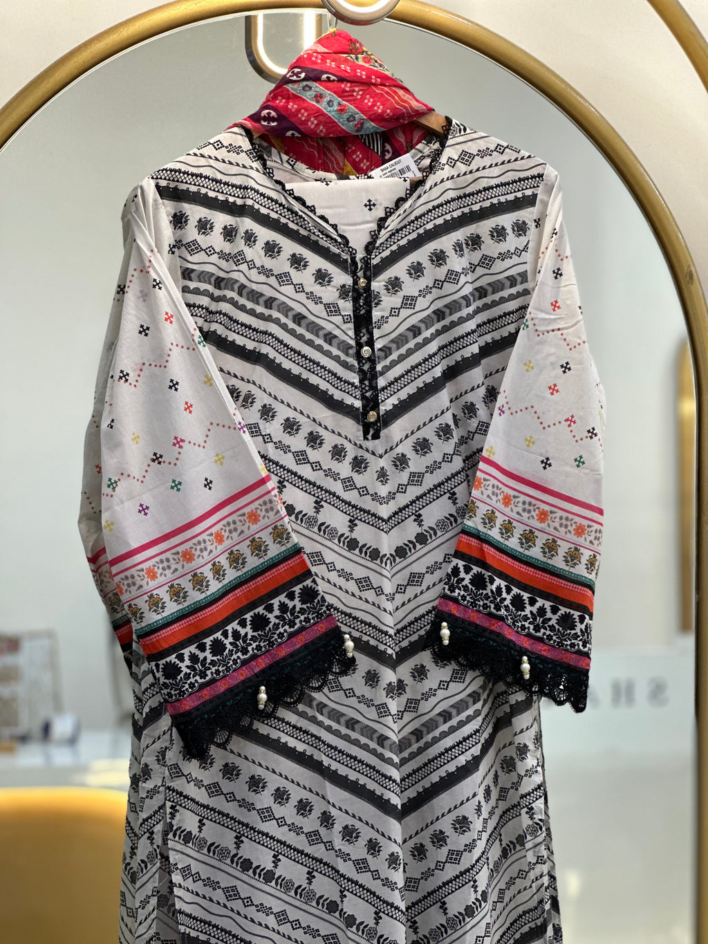 Stitched Lawn suit