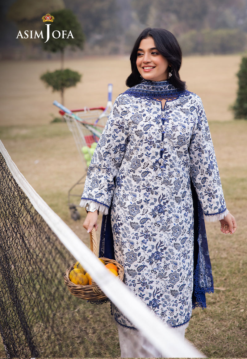 ASIM JOFA PRINTED LAWN 3 PC SUIT