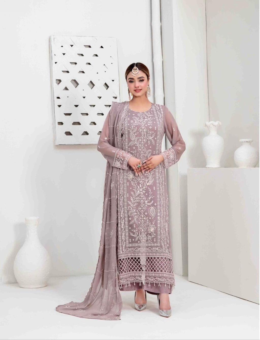 Rashieka stitched Party wear|lavender