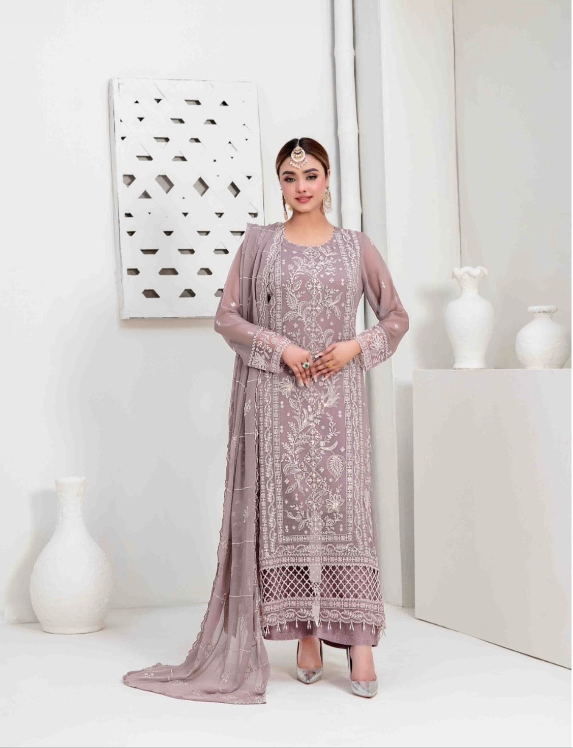 Rashieka stitched Party wear|lavender