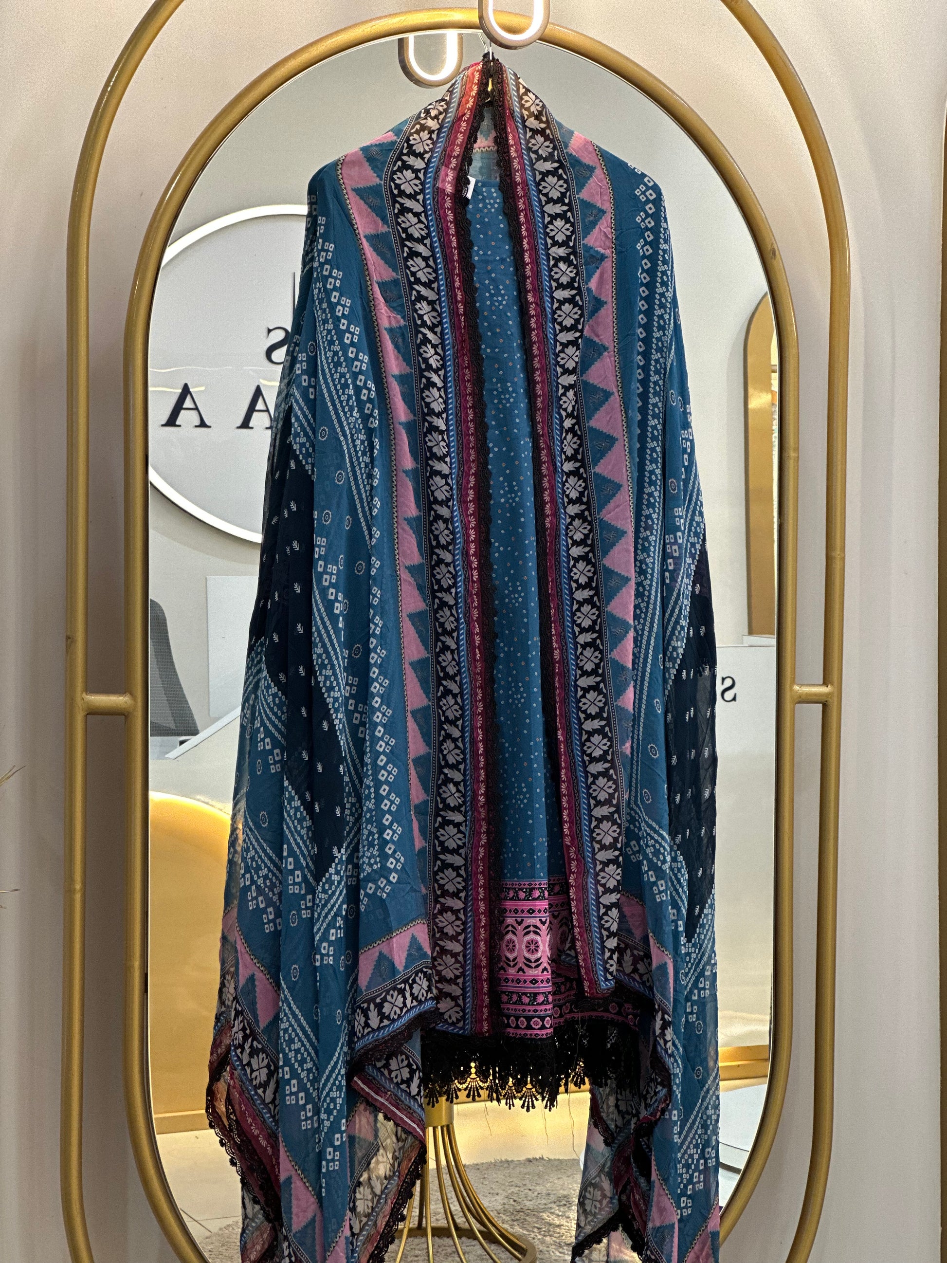 Stitched Lawn Suit