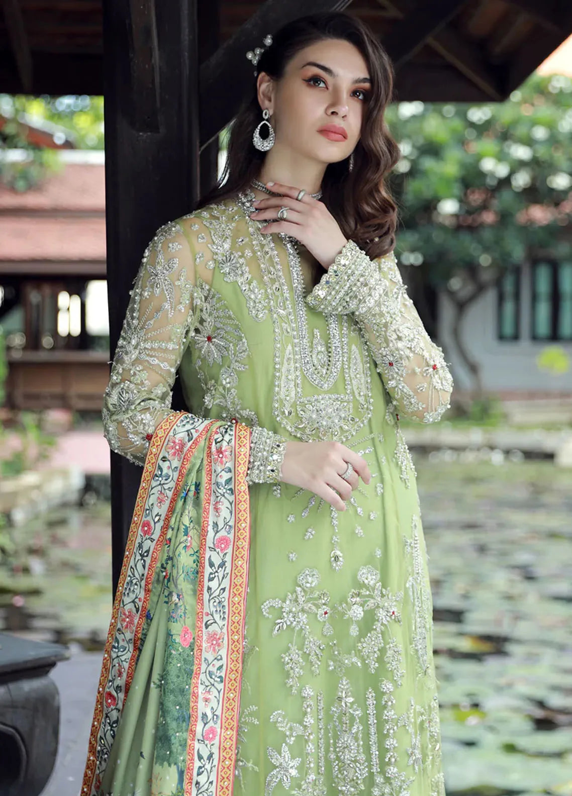 Ermina By Ezra Embroidered Net Suit Unstitched 4 Piece