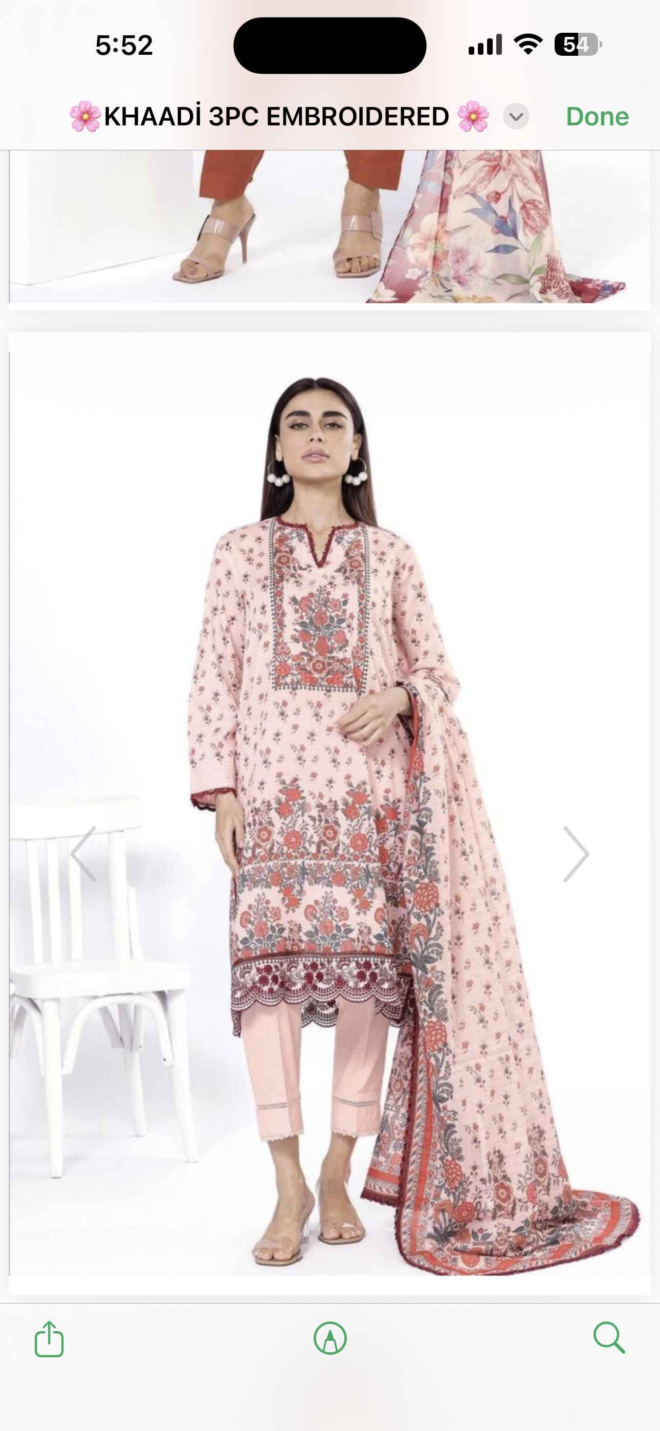 KHAADI EMBROIDERED UNSTITCHED