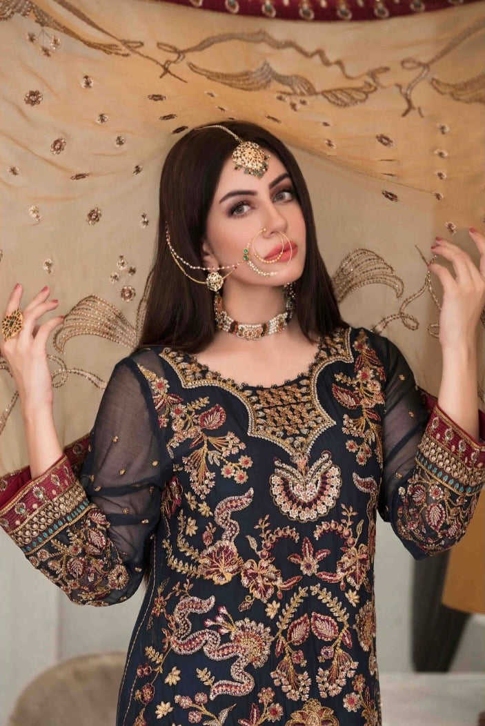 NOOR TAWAKKAL PARTY WEAR STITCHED