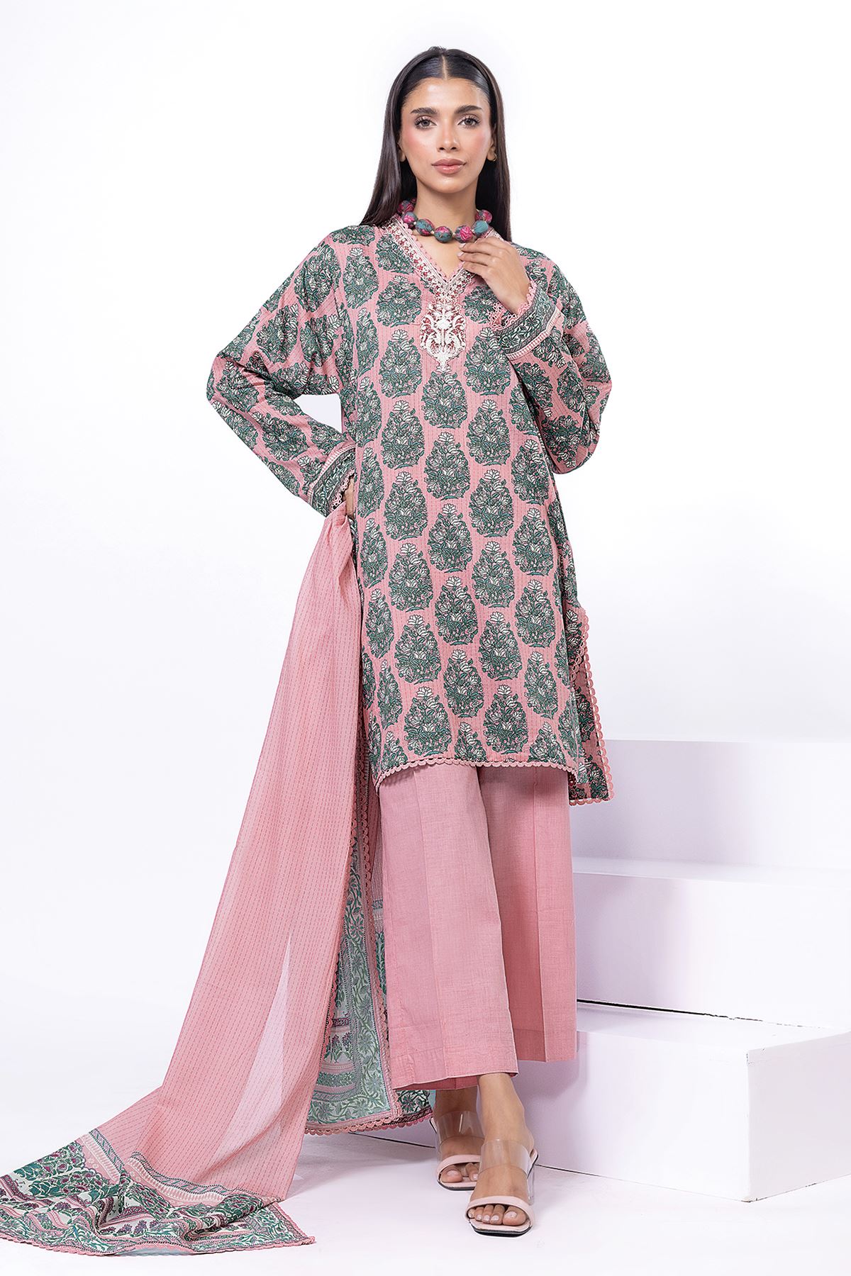 KHAADI EMBROIDERED UNSTITCHED