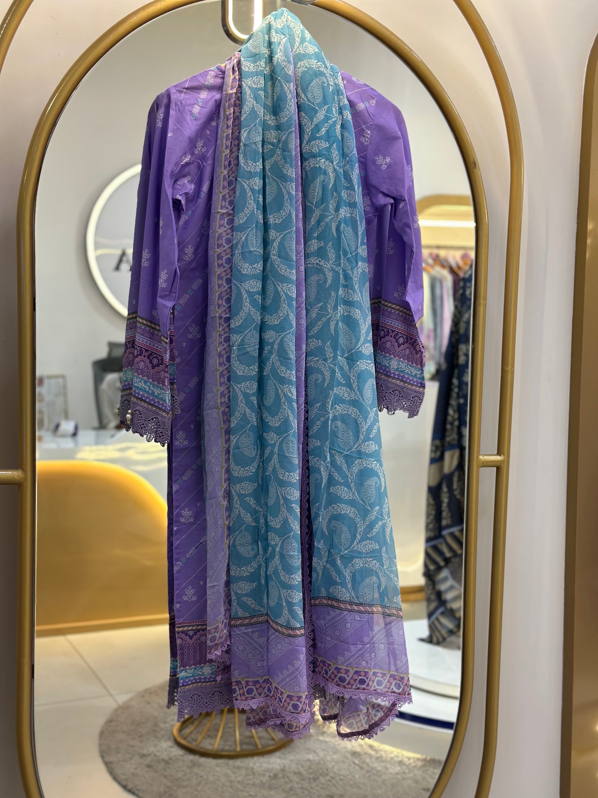 Stitched Lawn suit