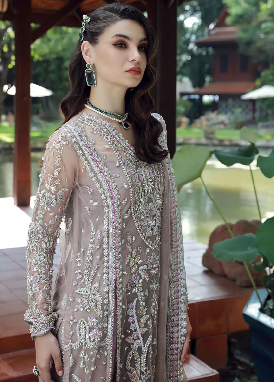 Ermina By Ezra Embroidered Net Suit Unstitched 4 piece