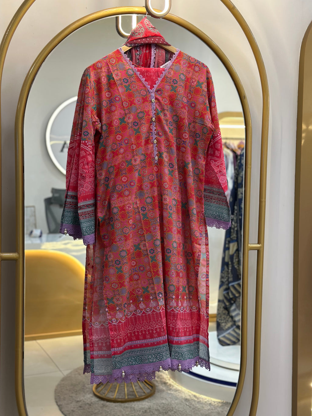 Stitched Lawn Suit