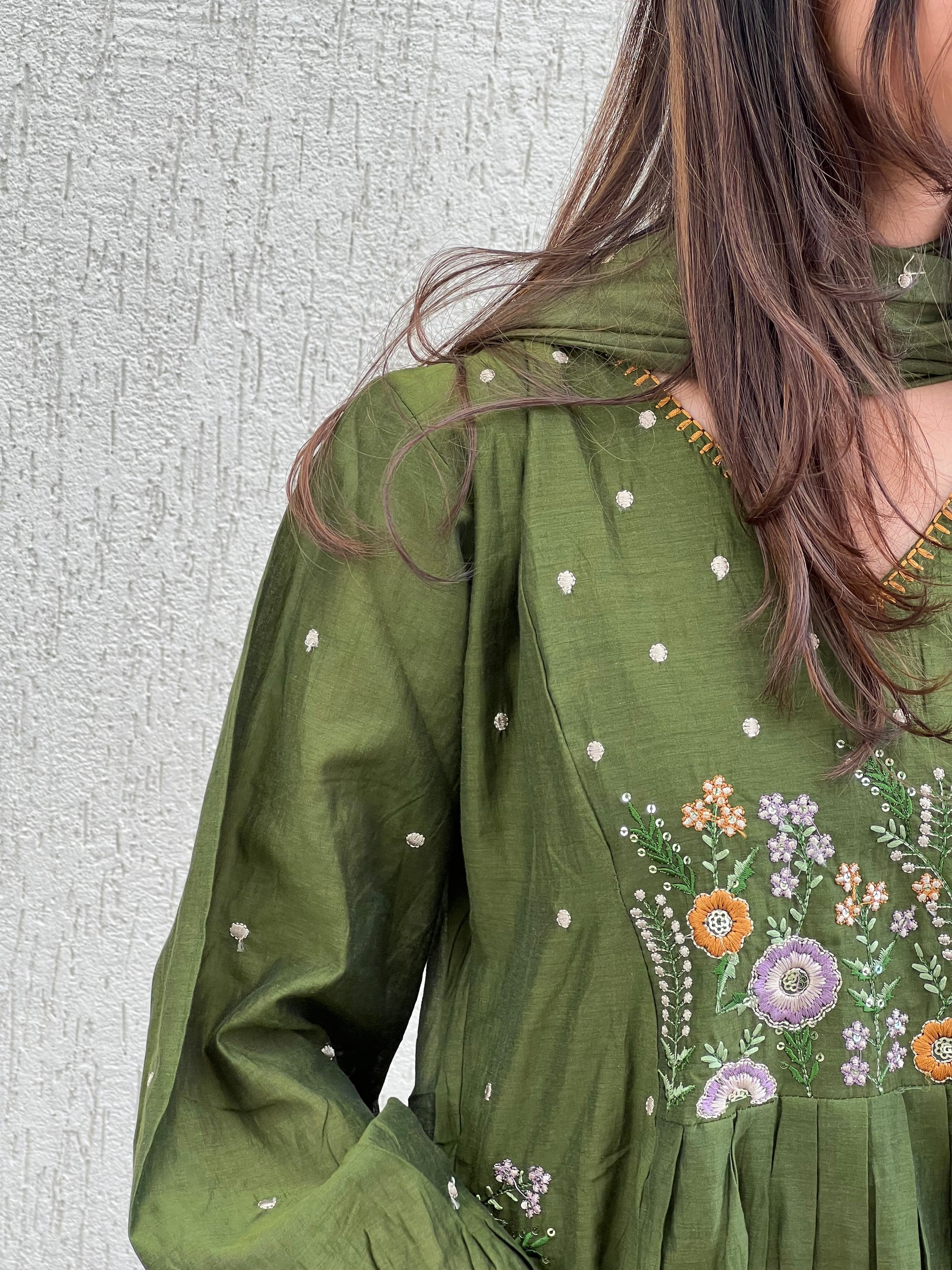 MAL CHANDERI STITCHED SUIT
