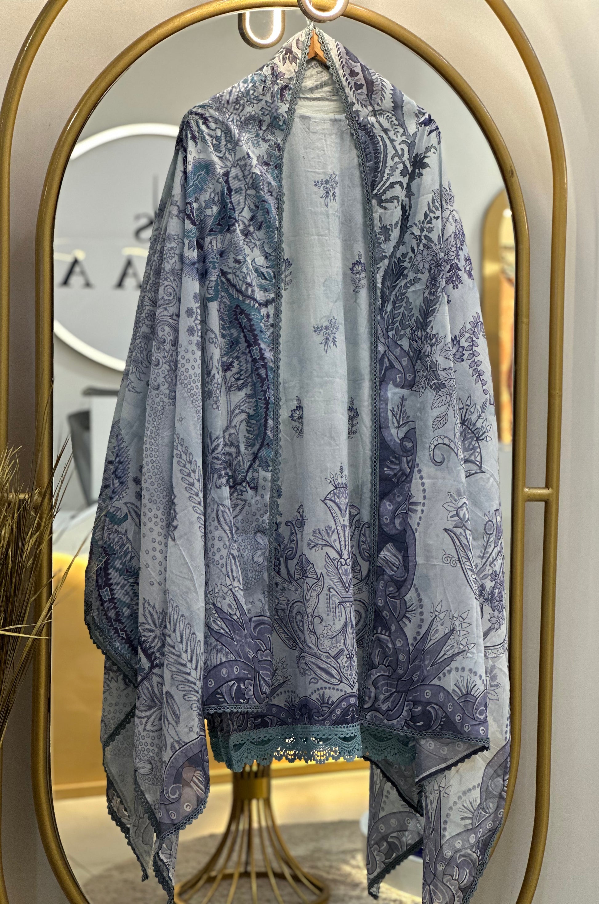 Jade Urbane Stitched Lawn