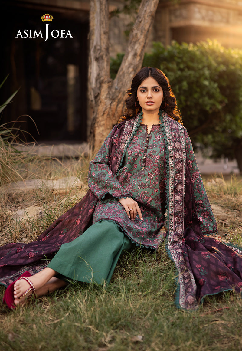 ASIM JOFA PRINTED LAWN 3 PC