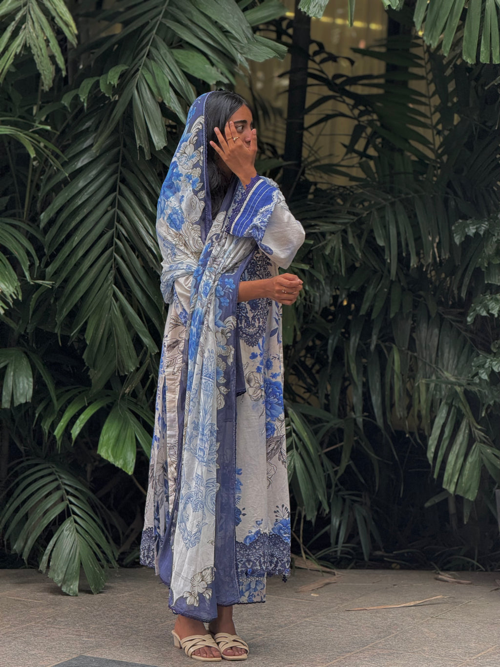 JADE FLORA STITCHED LAWN