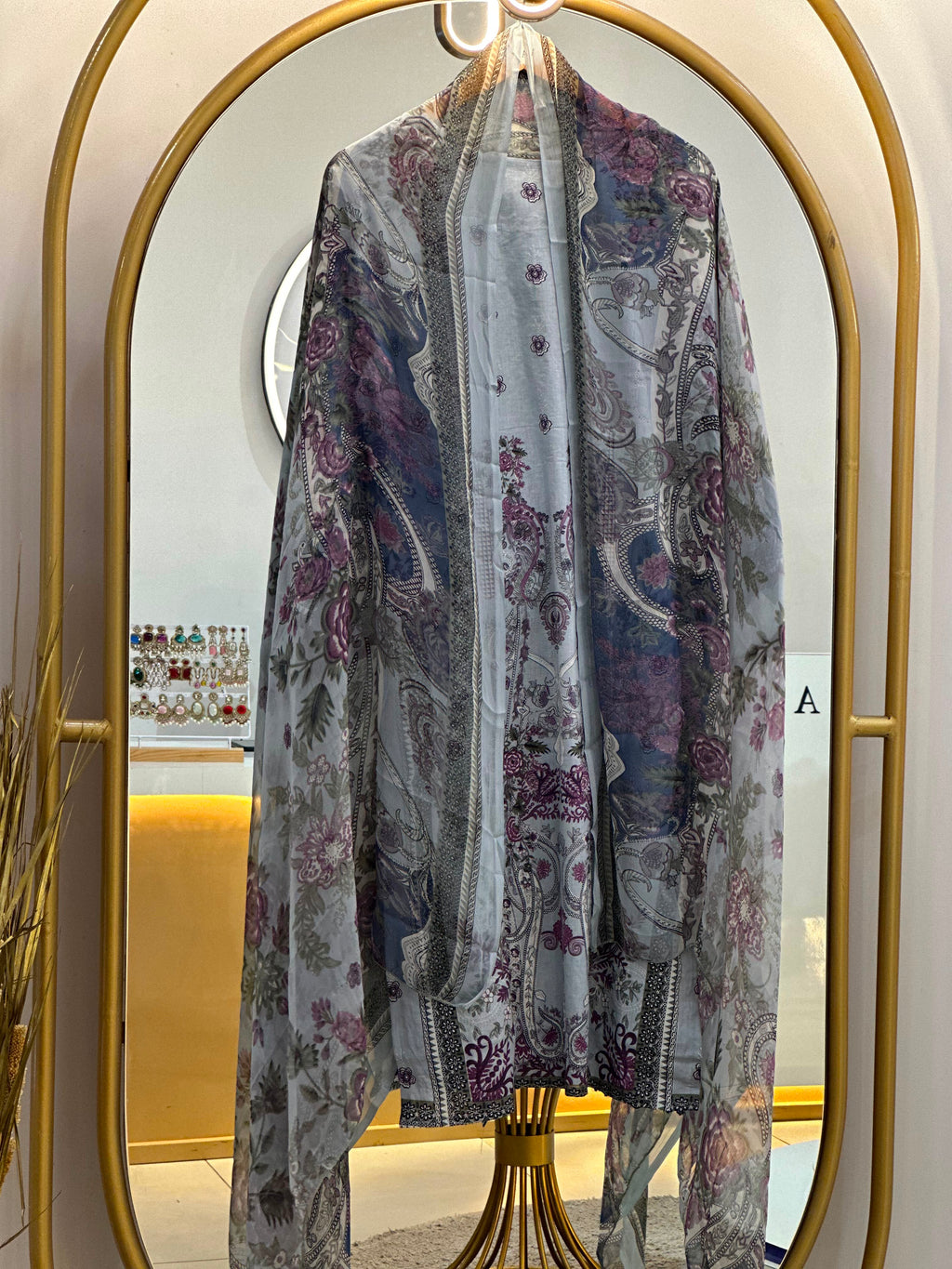 Cotton Embroidered Stitched Suit