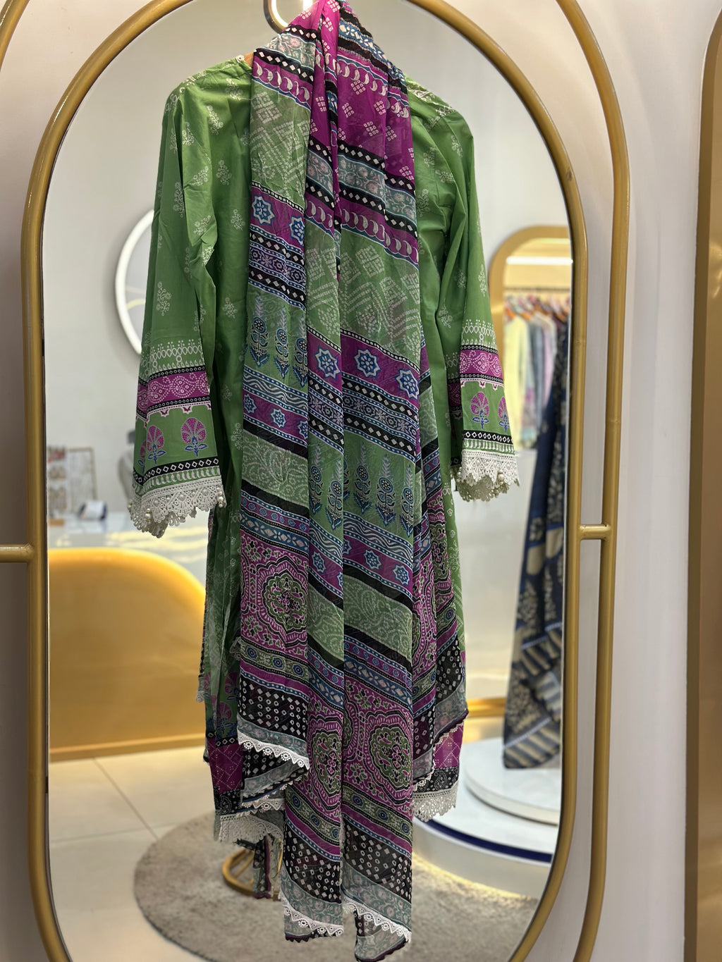 Stitched Lawn suit