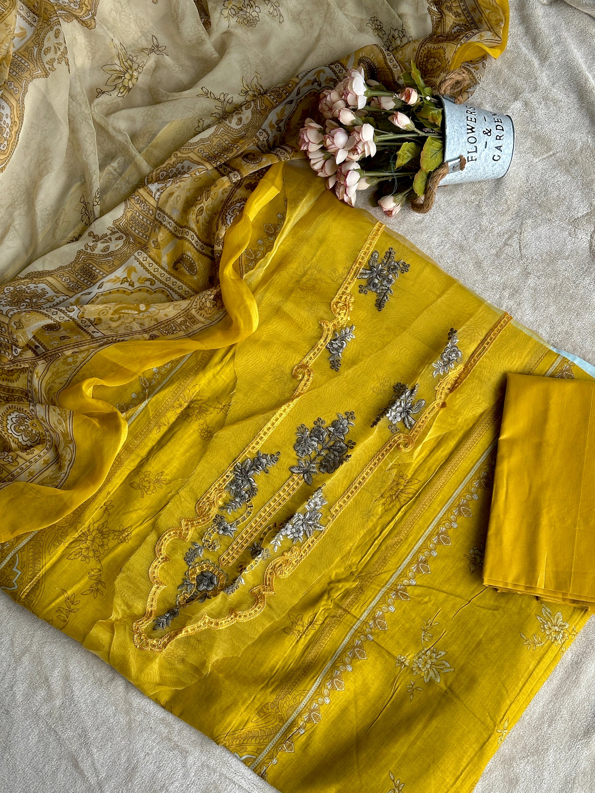 Cotton Unstitched Suit