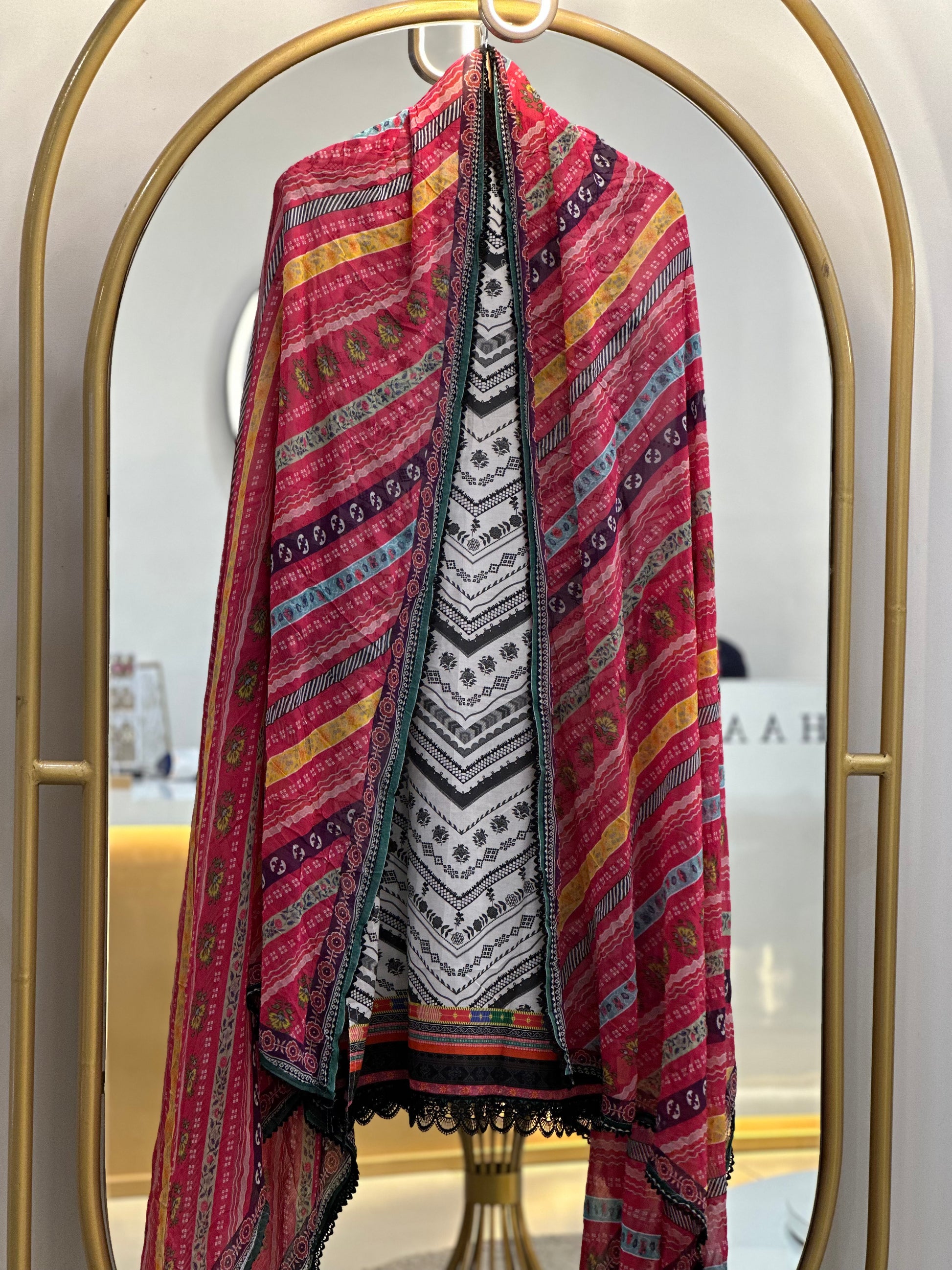Stitched Lawn suit