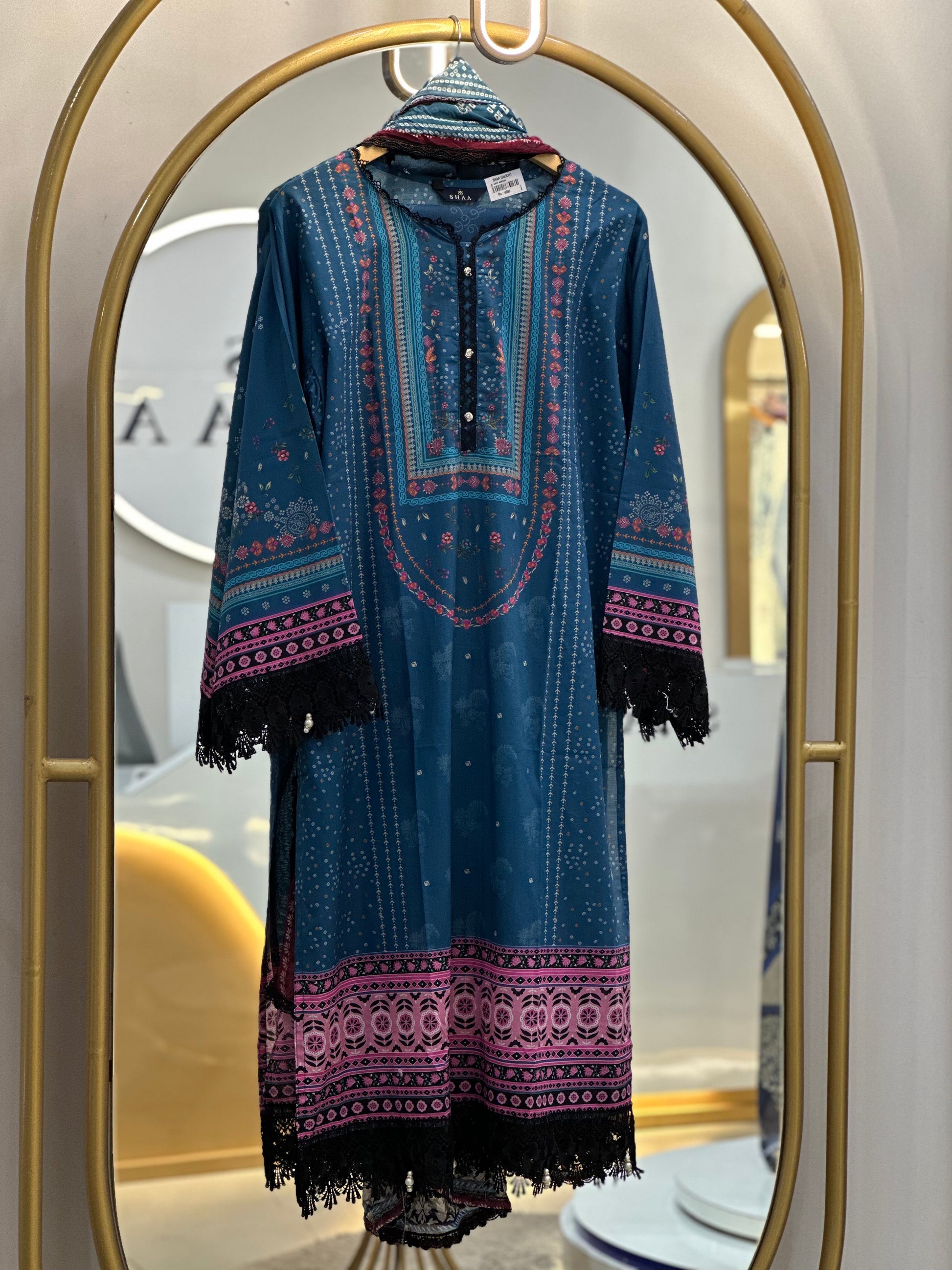 Stitched Lawn Suit