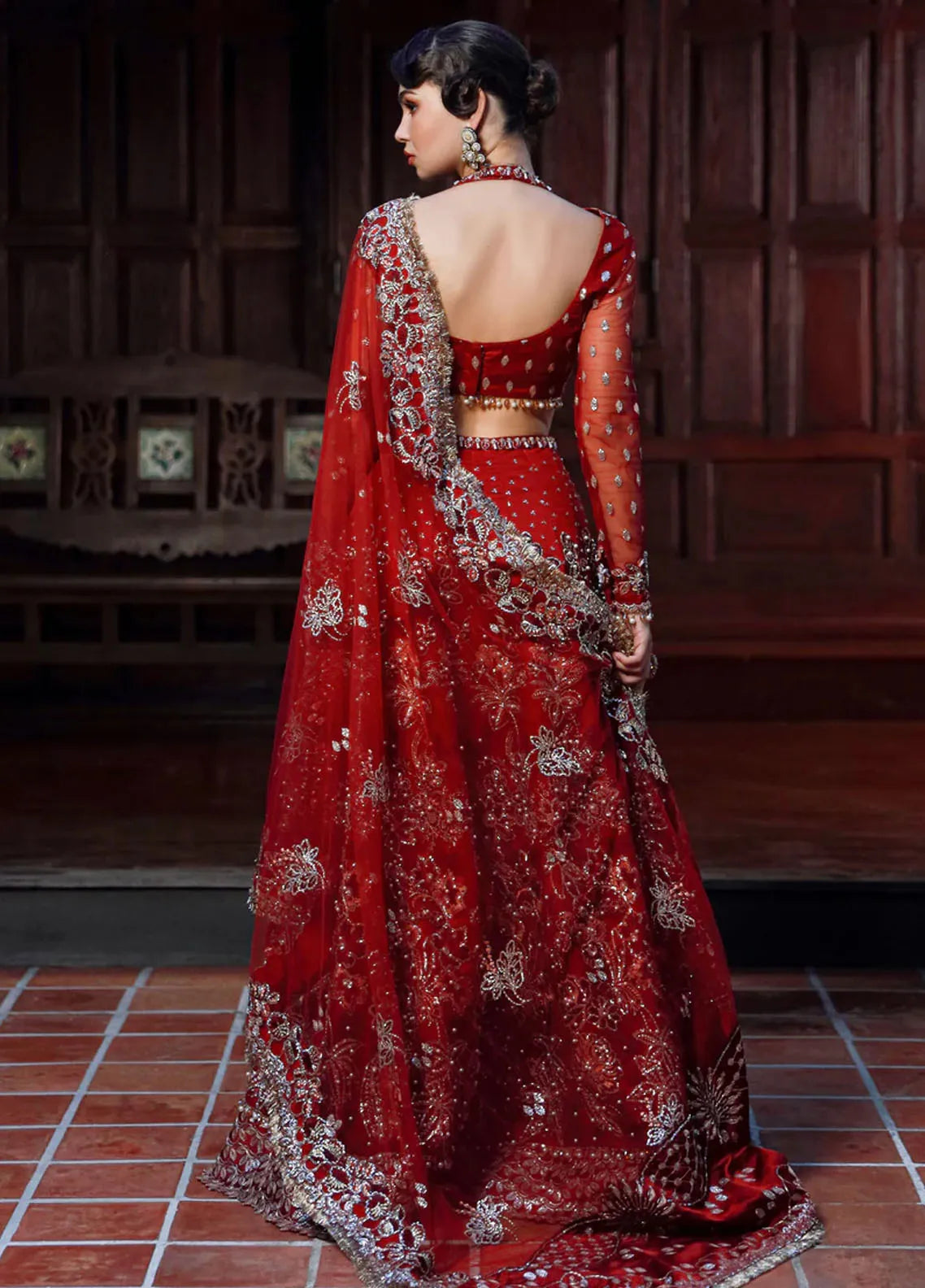 Ermina By Ezra Embroidered Net Suit Unstitched 4 Piece