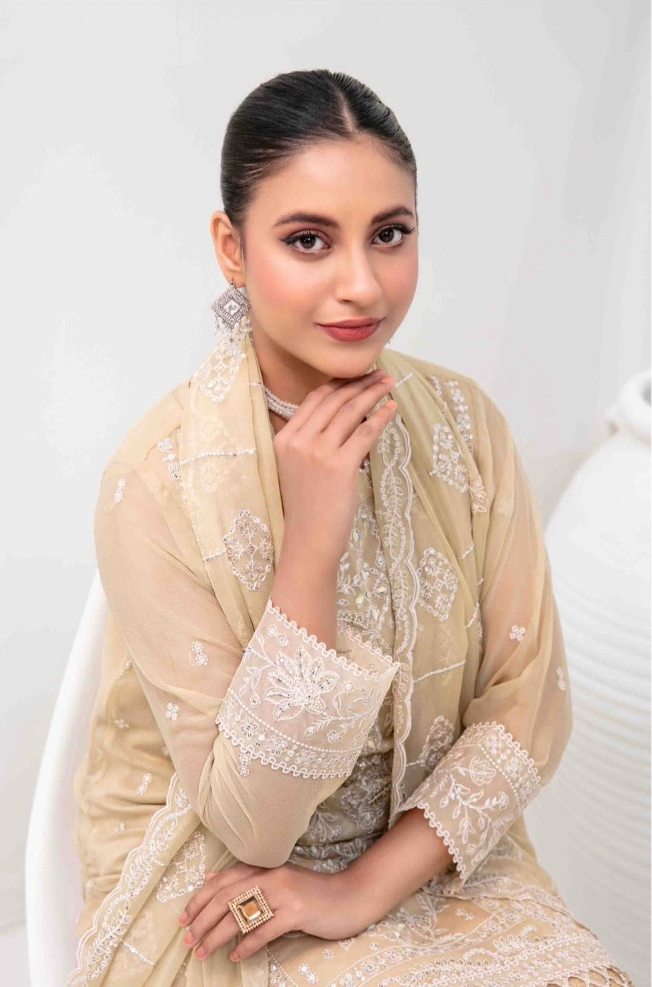 Rashieka Stitched Party wear|Yellow