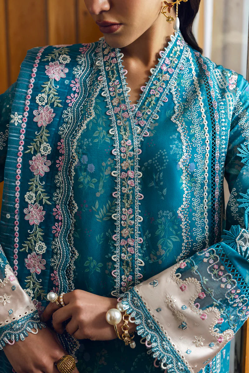 Qalamkar Qlinekari Lawn- Unstitched