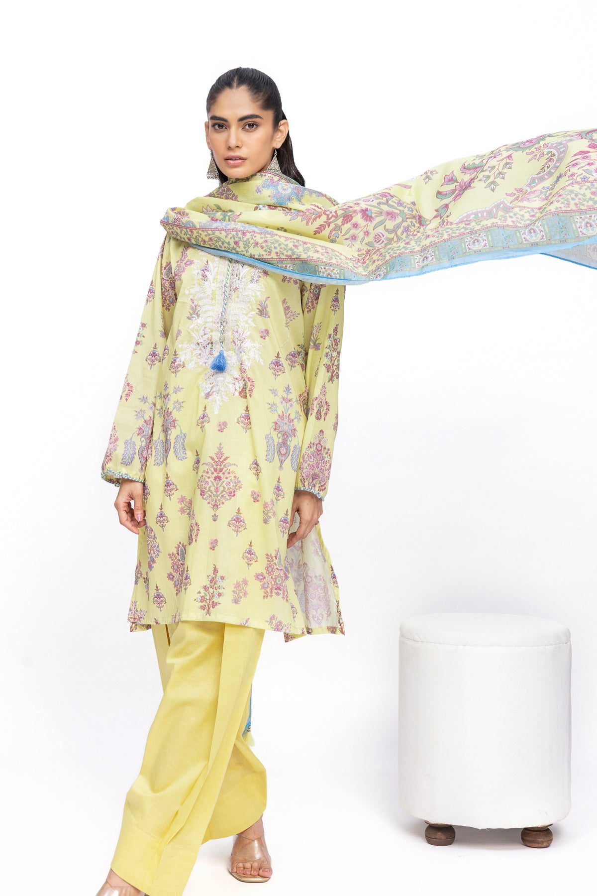 KHAADI EMBROIDERED UNSTITCHED