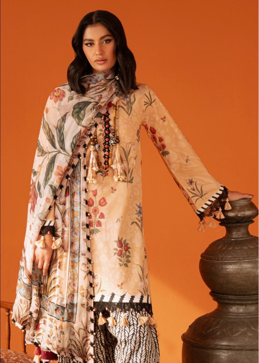 Jade Lumea Prints Chiffon Dupatta