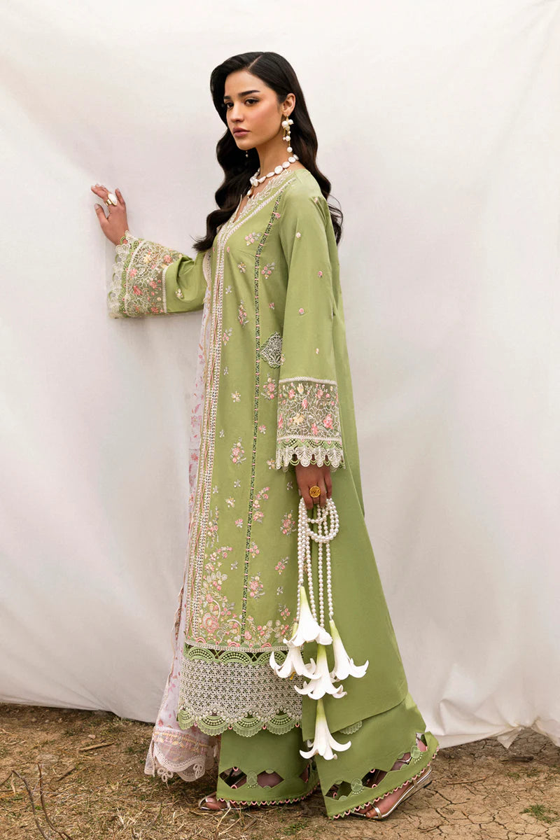 Qalamkar Qlinekari Lawn- Unstitched