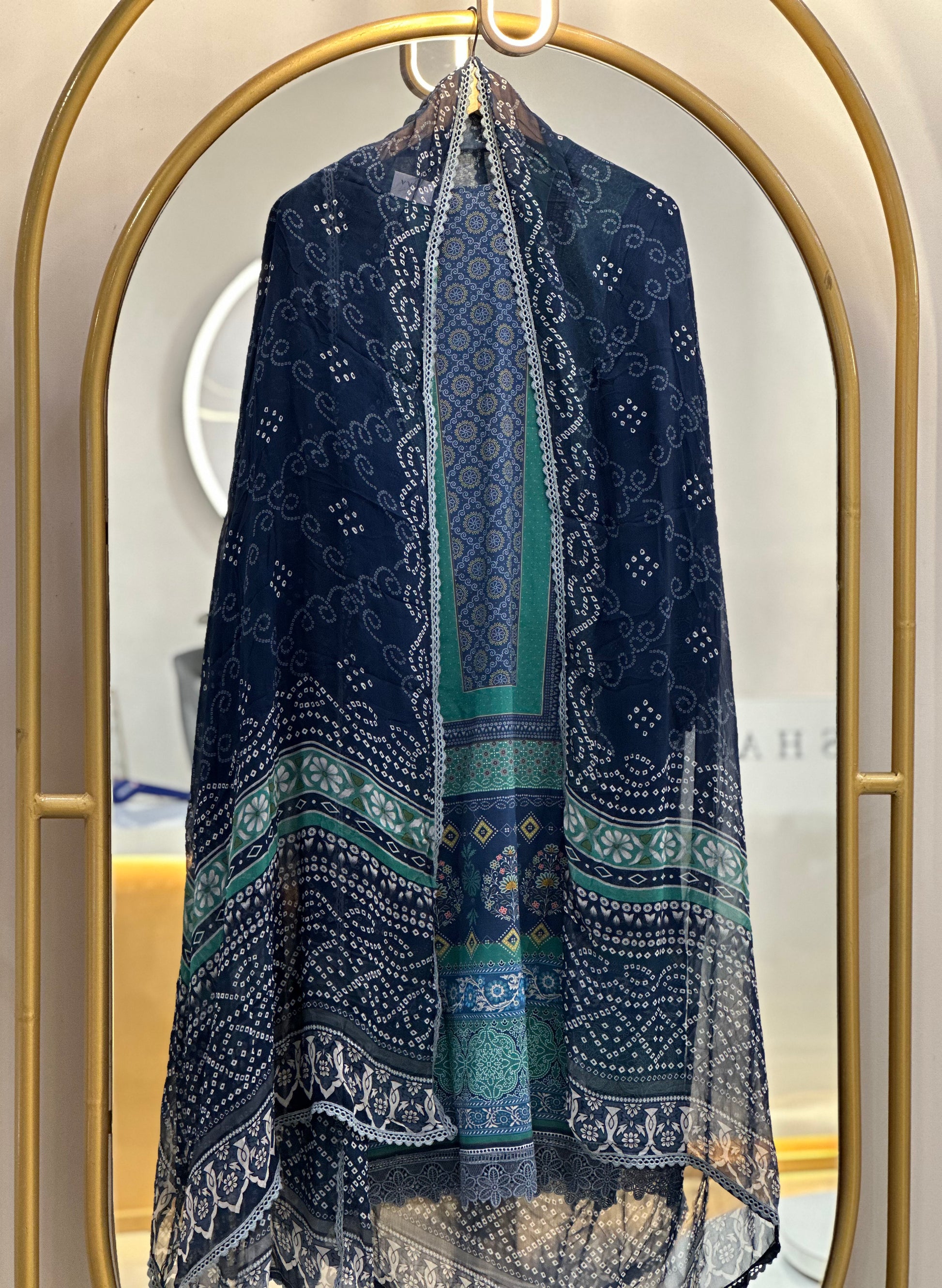 Stitched Lawn suit