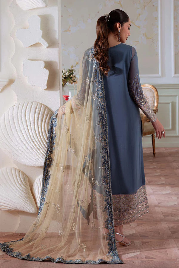 Nureh Elanora Embroidered Luxury Chiffon Unstitched