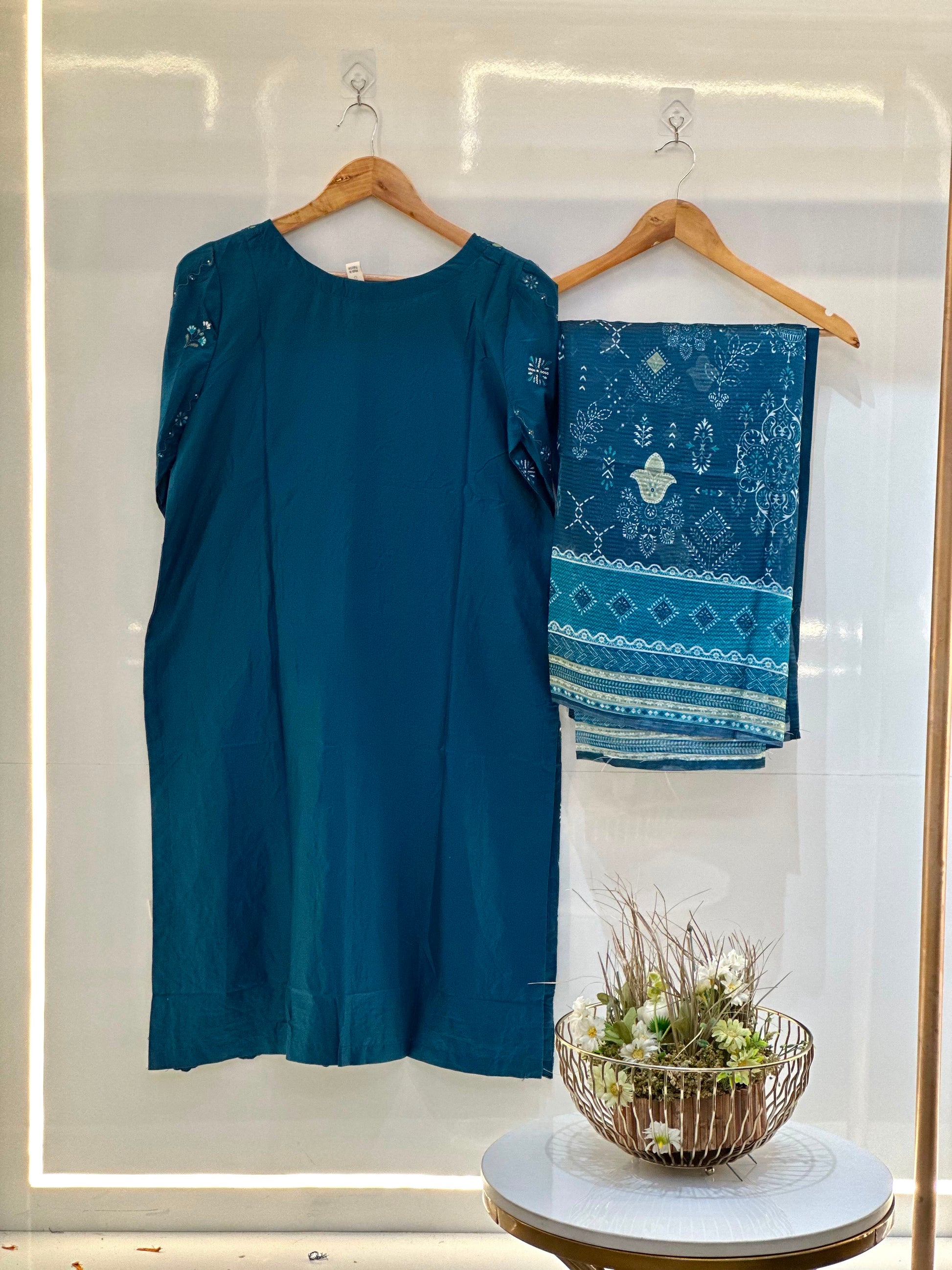Binsaeed 3 PC Embroidered Lawn Shirt