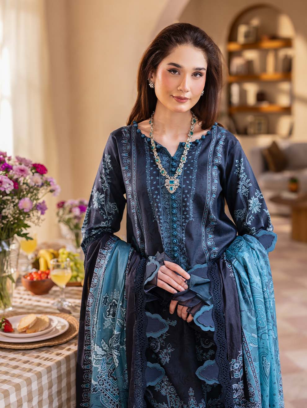 JADE URBANE Digital Printed Lawn- Unstitched