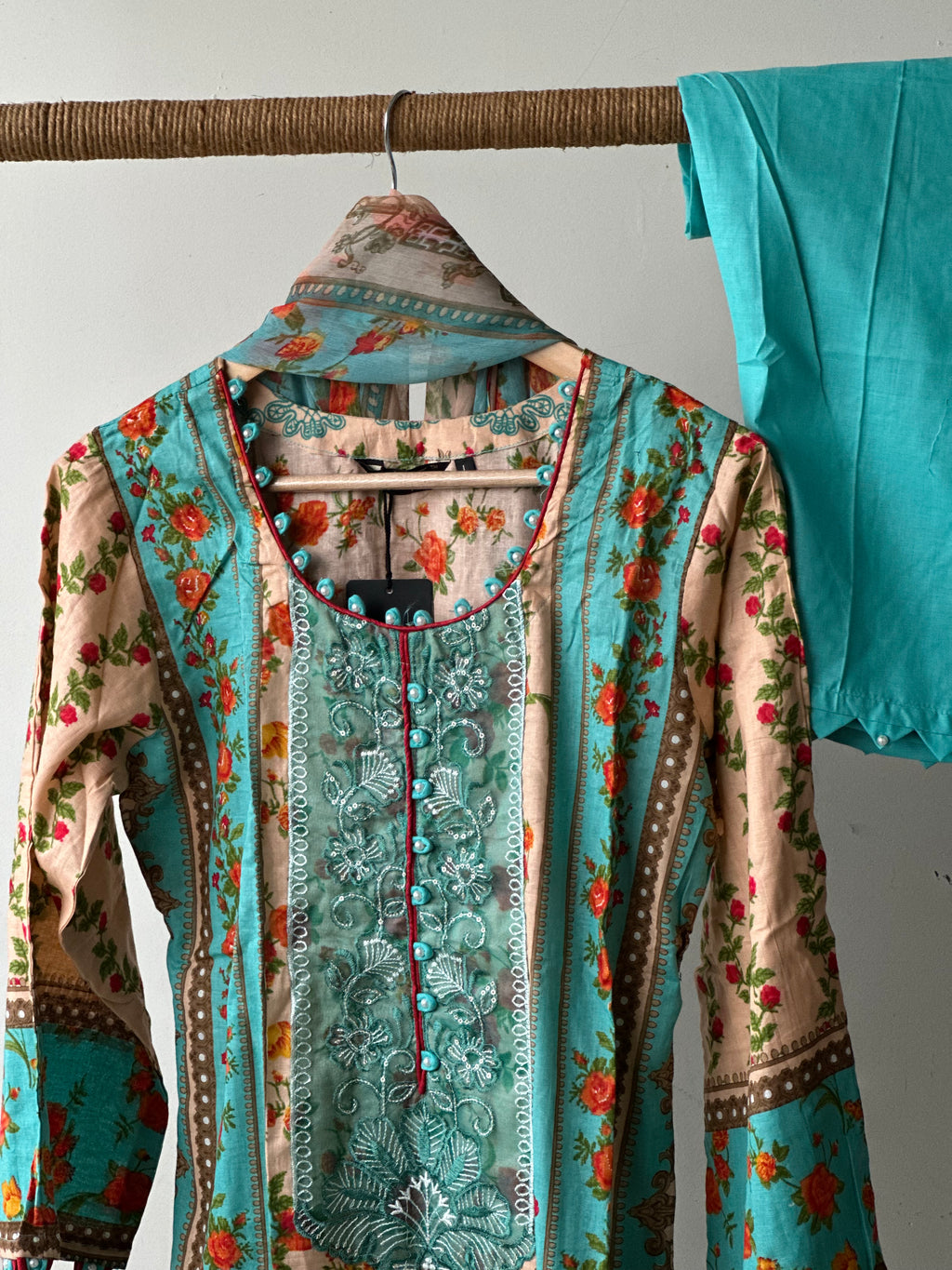 Cotton stitched 3 pc suit