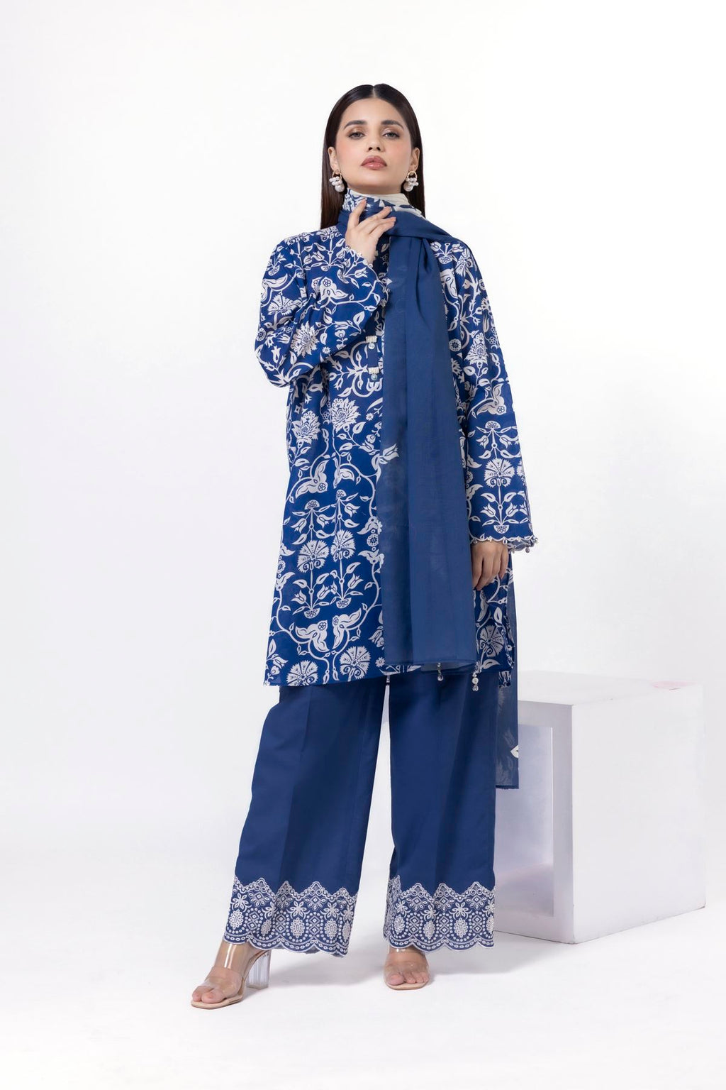 KHAADI EMBROIDERED UNSTITCHED