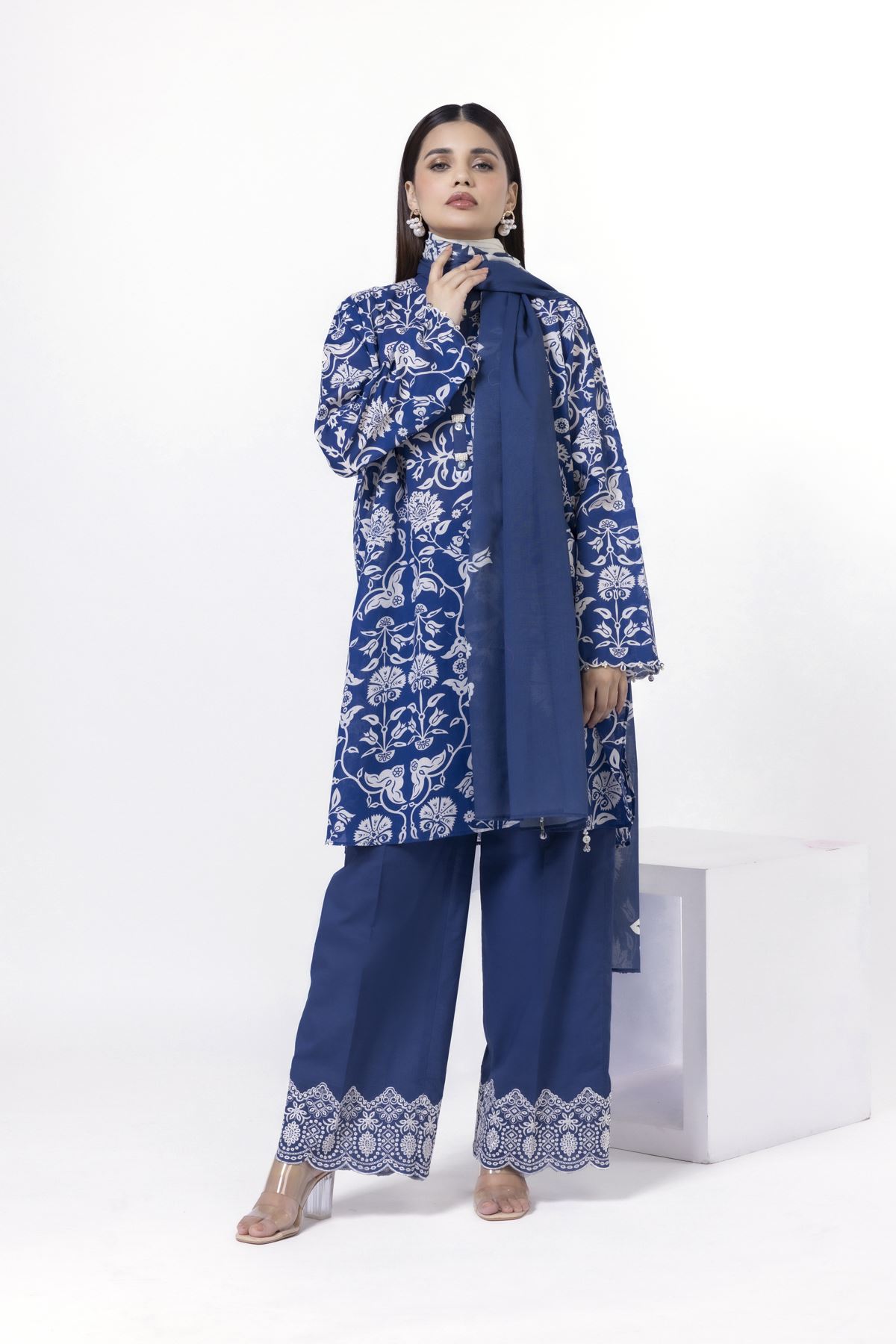 KHAADI EMBROIDERED UNSTITCHED