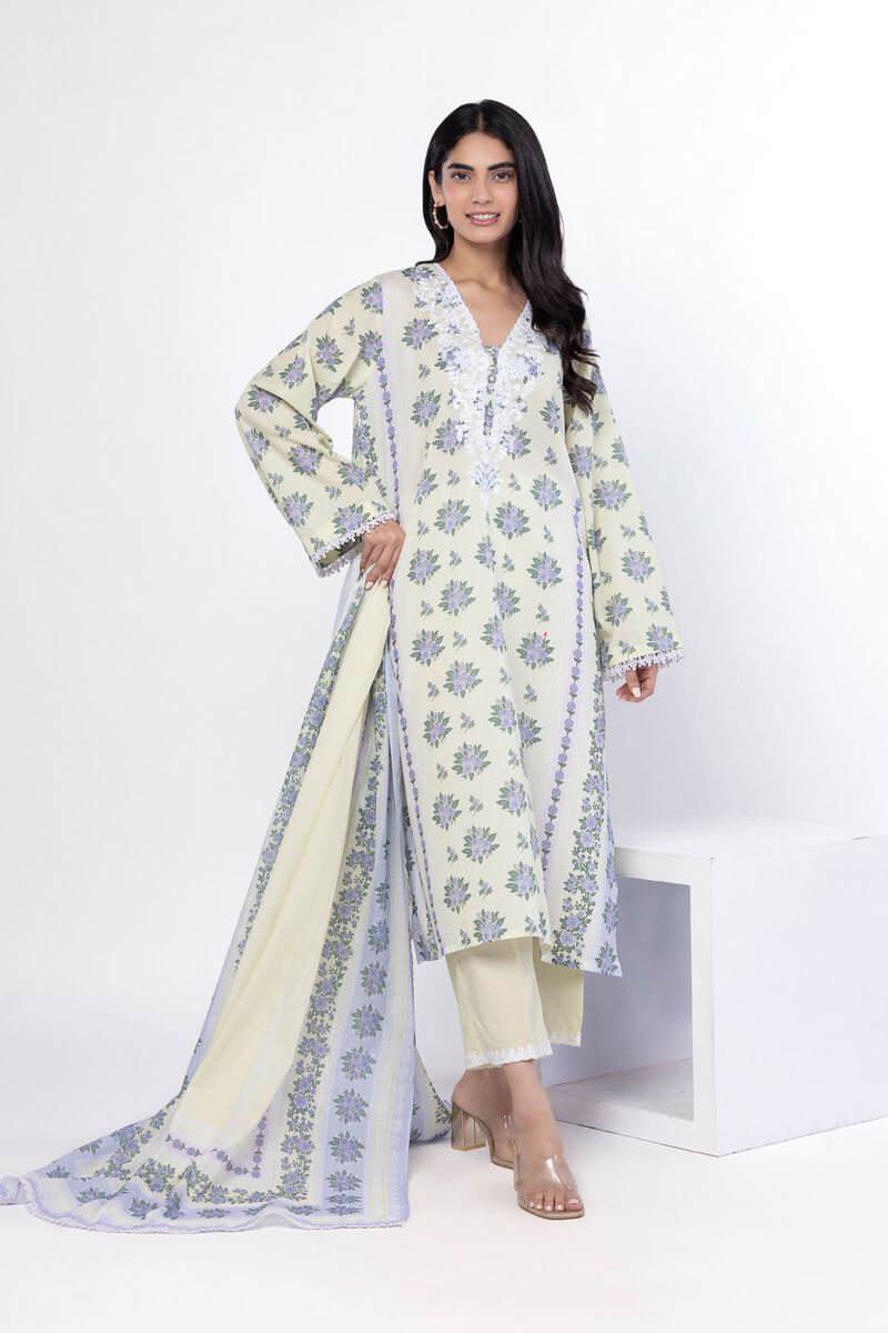 KHAADI EMBROIDERED UNSTITCHED