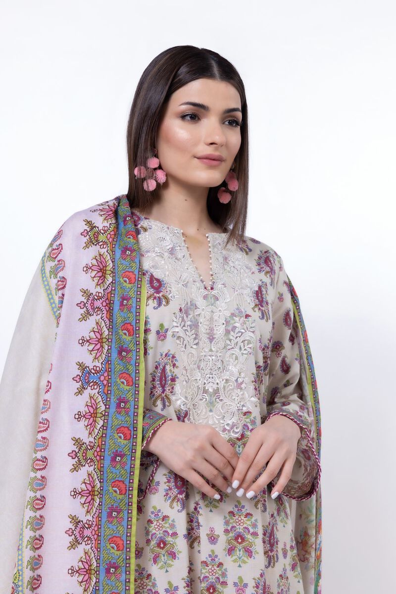 KHAADI EMBROIDERED UNSTITCHED